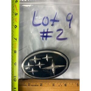 Subaru Oval Star Logo Emblem Badge Blue Silver Chrome 3.75 Inch Front Rear